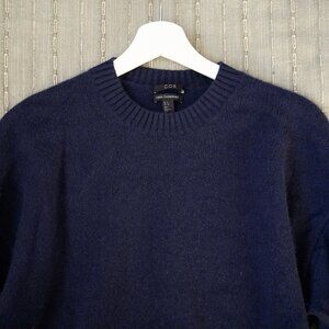 COS Navy Blue Cashmere Crewneck Sweater S